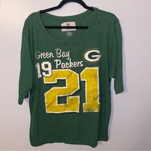 1/2 sleeve Green  Bay Packers 1921 graphic shirt NFL Team Apparel Women's Large